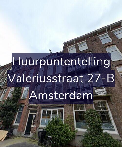 Foto gevel Huurpuntentelling voor Valeriusstraat 27-B, Amsterdam