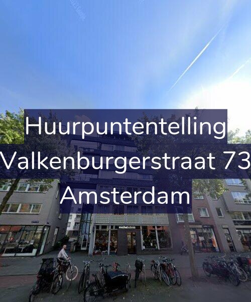 Foto gevel Huurpuntentelling voor Valkenburgerstraat 73, Amsterdam