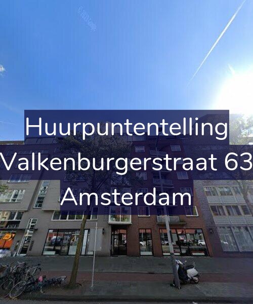 Foto gevel Huurpuntentelling voor Valkenburgerstraat 63, Amsterdam