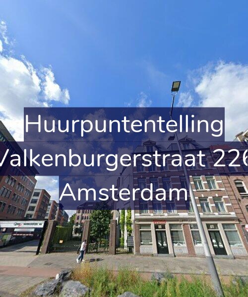 Foto gevel Huurpuntentelling voor Valkenburgerstraat 226, Amsterdam