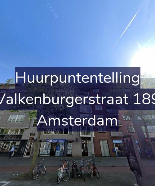 Foto gevel Huurpuntentelling voor Valkenburgerstraat 189, Amsterdam