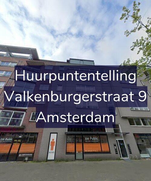 Foto gevel Huurpuntentelling voor Valkenburgerstraat 9, Amsterdam