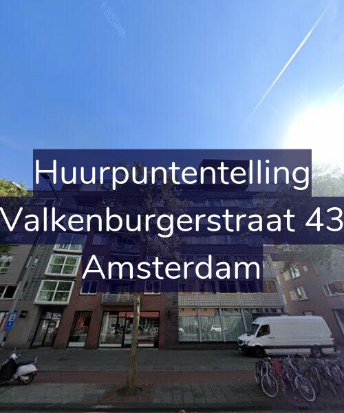 Foto gevel Huurpuntentelling voor Valkenburgerstraat 43, Amsterdam