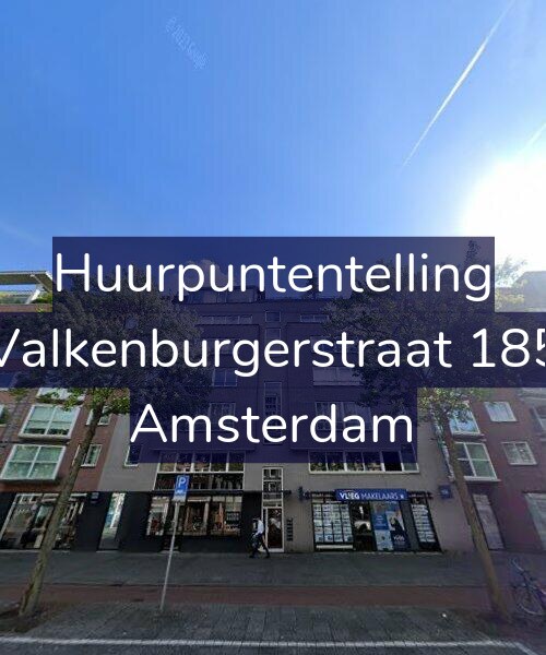Foto gevel Huurpuntentelling voor Valkenburgerstraat 185, Amsterdam