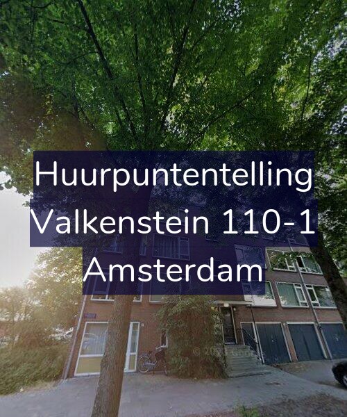 Foto gevel Huurpuntentelling voor Valkenstein 110-1, Amsterdam