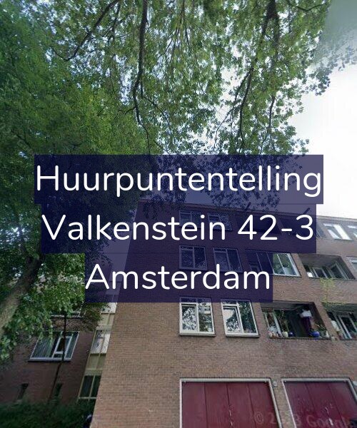 Foto gevel Huurpuntentelling voor Valkenstein 42-3, Amsterdam