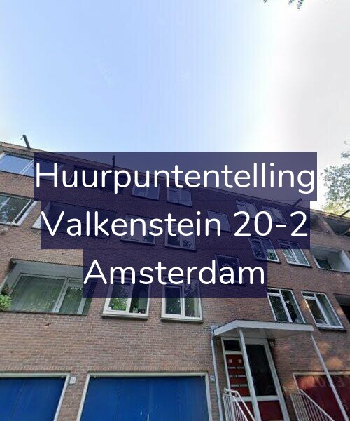 Foto gevel Huurpuntentelling voor Valkenstein 20-2, Amsterdam