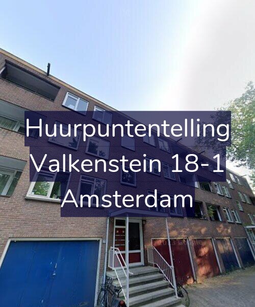 Foto gevel Huurpuntentelling voor Valkenstein 18-1, Amsterdam