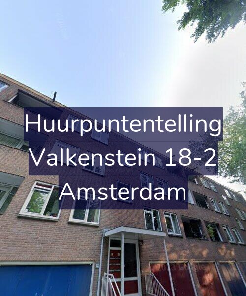 Foto gevel Huurpuntentelling voor Valkenstein 18-2, Amsterdam