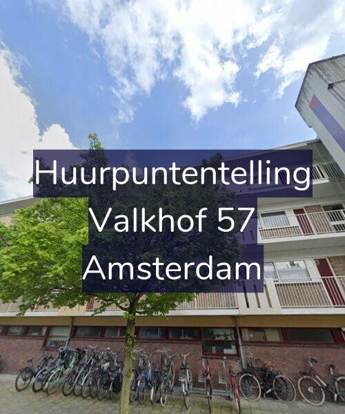 Foto gevel Huurpuntentelling voor Valkhof 57, Amsterdam