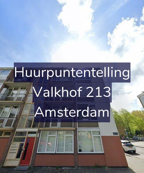 Foto gevel Huurpuntentelling voor Valkhof 213, Amsterdam