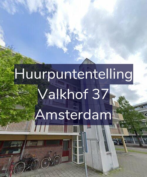 Foto gevel Huurpuntentelling voor Valkhof 37, Amsterdam