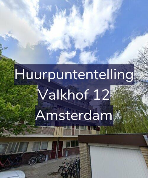 Foto gevel Huurpuntentelling voor Valkhof 12, Amsterdam