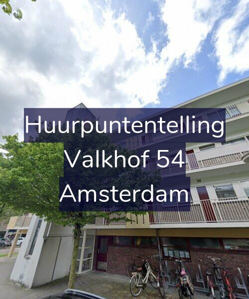 Foto gevel Huurpuntentelling voor Valkhof 54, Amsterdam
