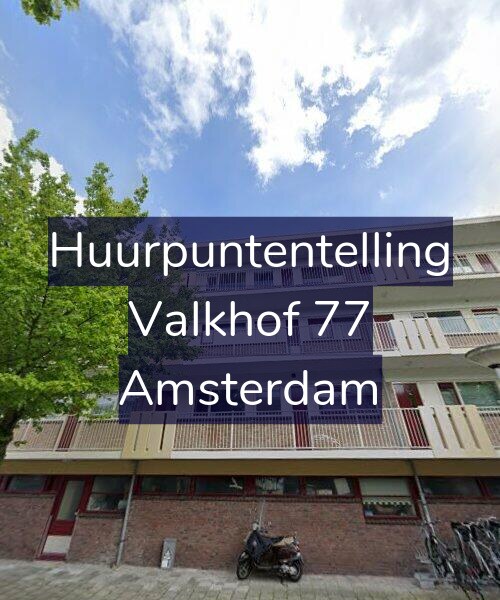 Foto gevel Huurpuntentelling voor Valkhof 77, Amsterdam