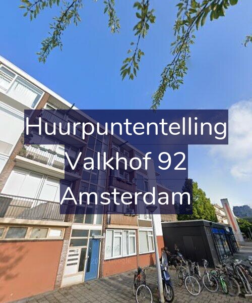 Foto gevel Huurpuntentelling voor Valkhof 92, Amsterdam