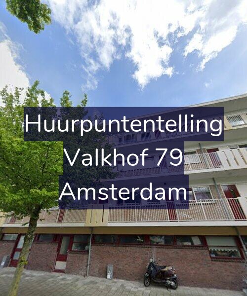 Foto gevel Huurpuntentelling voor Valkhof 79, Amsterdam