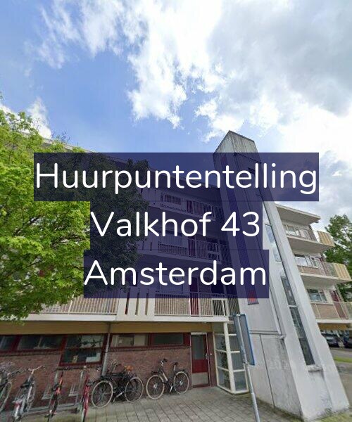Foto gevel Huurpuntentelling voor Valkhof 43, Amsterdam