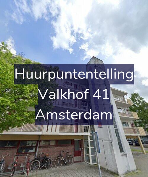 Foto gevel Huurpuntentelling voor Valkhof 41, Amsterdam