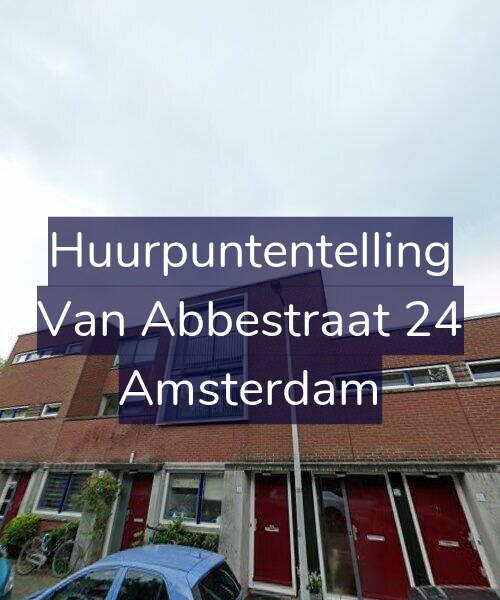 Foto gevel Huurpuntentelling voor Van Abbestraat 24, Amsterdam