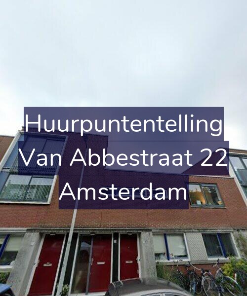 Foto gevel Huurpuntentelling voor Van Abbestraat 22, Amsterdam