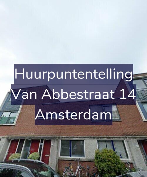 Foto gevel Huurpuntentelling voor Van Abbestraat 14, Amsterdam