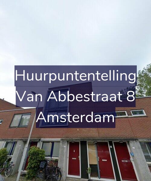 Foto gevel Huurpuntentelling voor Van Abbestraat 8, Amsterdam