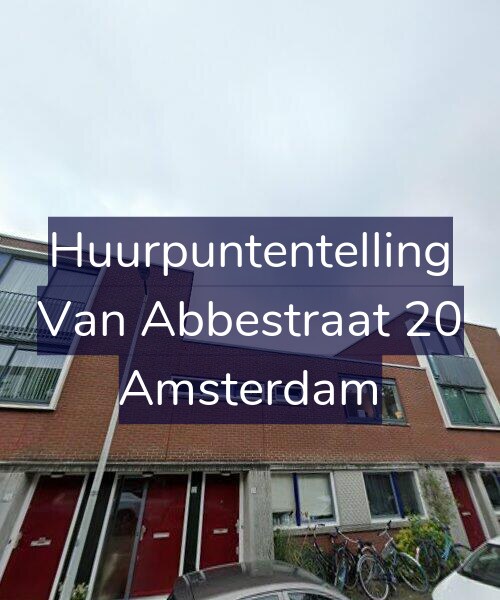 Foto gevel Huurpuntentelling voor Van Abbestraat 20, Amsterdam