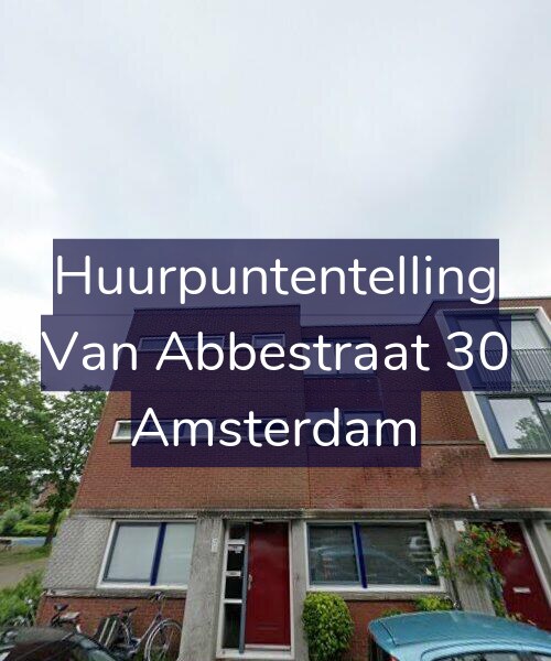 Foto gevel Huurpuntentelling voor Van Abbestraat 30, Amsterdam