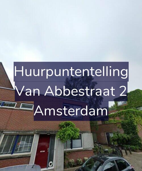 Foto gevel Huurpuntentelling voor Van Abbestraat 2, Amsterdam