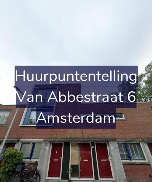 Foto gevel Huurpuntentelling voor Van Abbestraat 6, Amsterdam