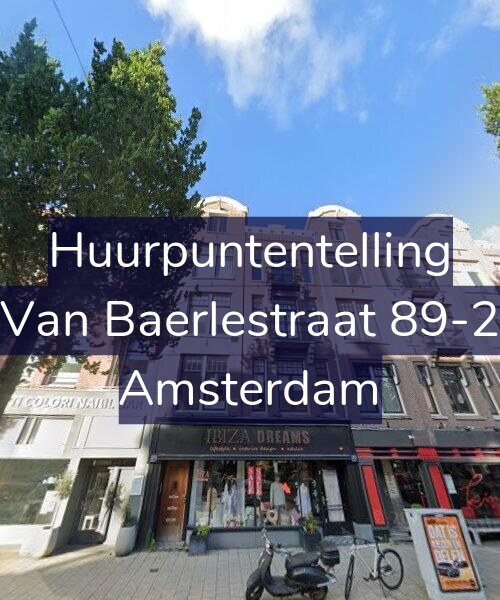 Foto gevel Huurpuntentelling voor Van Baerlestraat 89-2, Amsterdam