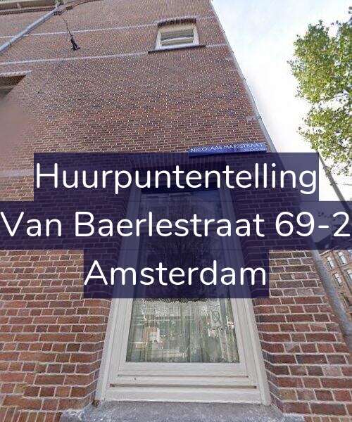 Foto gevel Huurpuntentelling voor Van Baerlestraat 69-2, Amsterdam