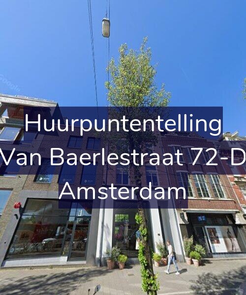 Foto gevel Huurpuntentelling voor Van Baerlestraat 72-D, Amsterdam
