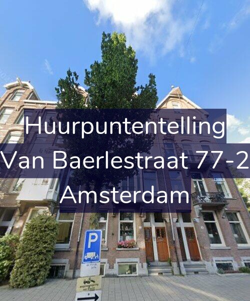 Foto gevel Huurpuntentelling voor Van Baerlestraat 77-2, Amsterdam