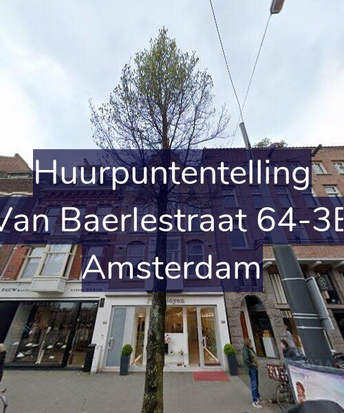 Foto gevel Huurpuntentelling voor Van Baerlestraat 64-3B, Amsterdam