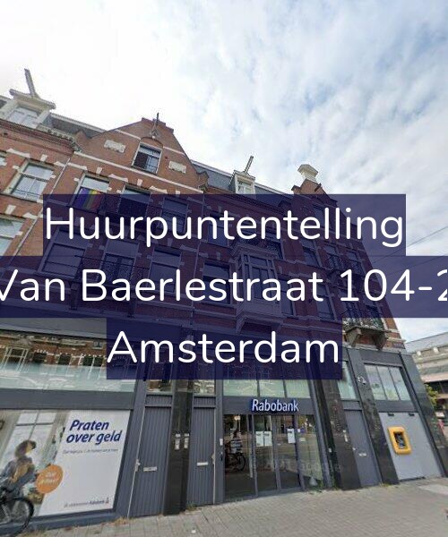 Foto gevel Huurpuntentelling voor Van Baerlestraat 104-2, Amsterdam