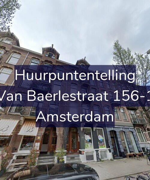 Foto gevel Huurpuntentelling voor Van Baerlestraat 156-1, Amsterdam