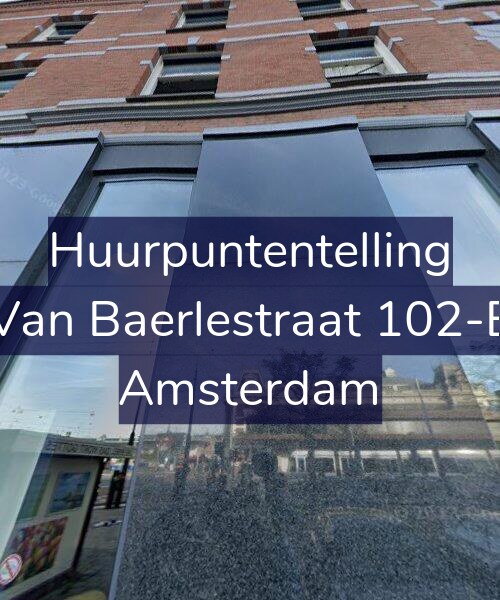 Foto gevel Huurpuntentelling voor Van Baerlestraat 102-E, Amsterdam