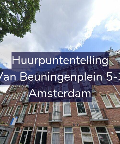 Foto gevel Huurpuntentelling voor Van Beuningenplein 5-3, Amsterdam
