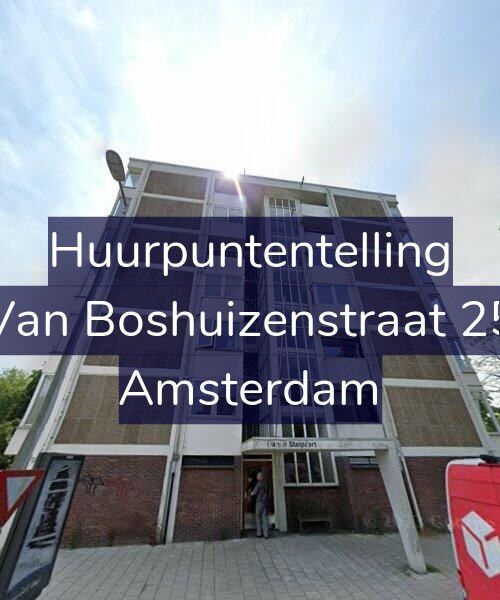 Foto gevel Huurpuntentelling voor Van Boshuizenstraat 25, Amsterdam