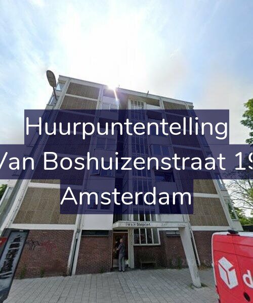 Foto gevel Huurpuntentelling voor Van Boshuizenstraat 19, Amsterdam