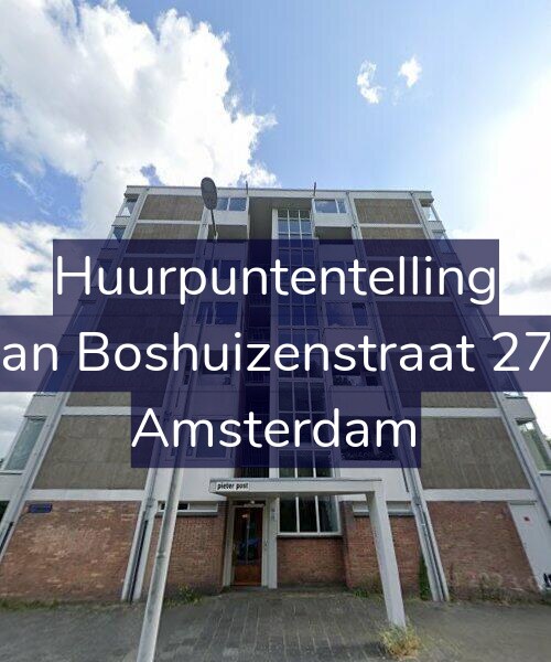 Foto gevel Huurpuntentelling voor Van Boshuizenstraat 277, Amsterdam