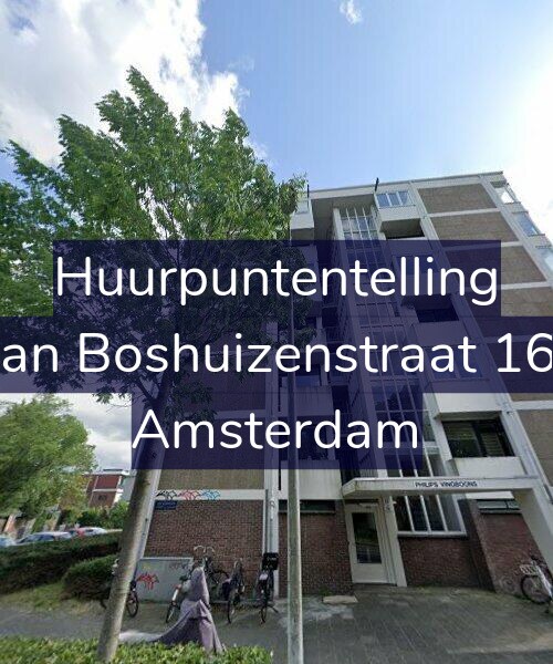 Foto gevel Huurpuntentelling voor Van Boshuizenstraat 163, Amsterdam