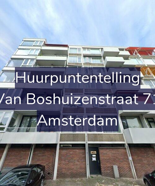 Foto gevel Huurpuntentelling voor Van Boshuizenstraat 71, Amsterdam