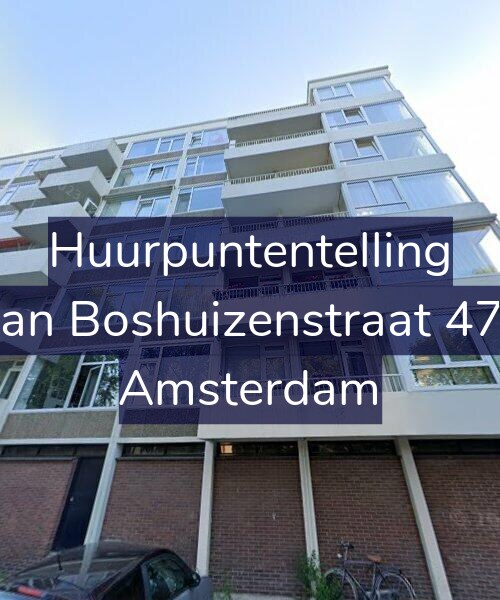 Foto gevel Huurpuntentelling voor Van Boshuizenstraat 477, Amsterdam