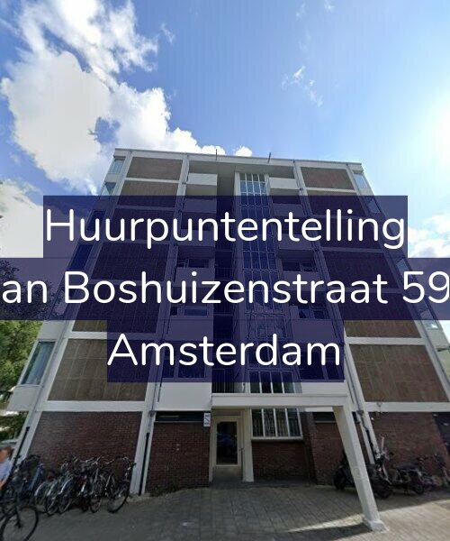 Foto gevel Huurpuntentelling voor Van Boshuizenstraat 599, Amsterdam