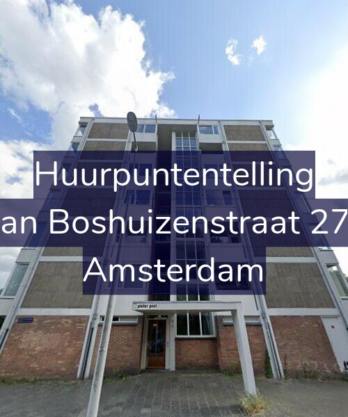 Foto gevel Huurpuntentelling voor Van Boshuizenstraat 273, Amsterdam