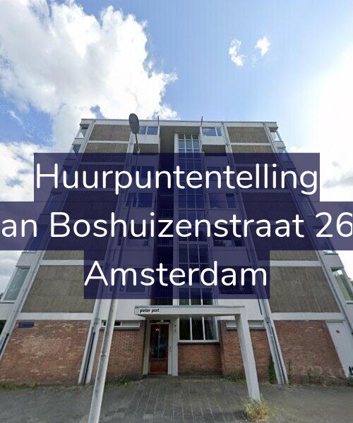 Foto gevel Huurpuntentelling voor Van Boshuizenstraat 263, Amsterdam