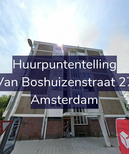 Foto gevel Huurpuntentelling voor Van Boshuizenstraat 27, Amsterdam
